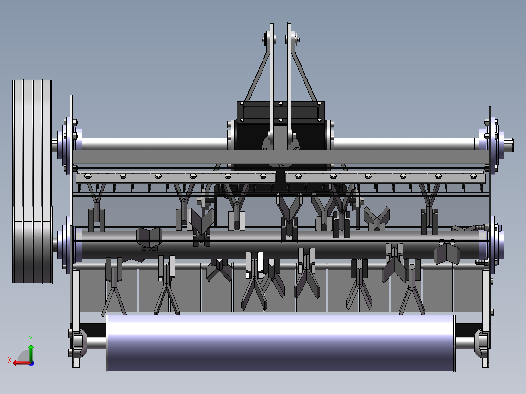 秸秆粉碎还田机 1765734后视图