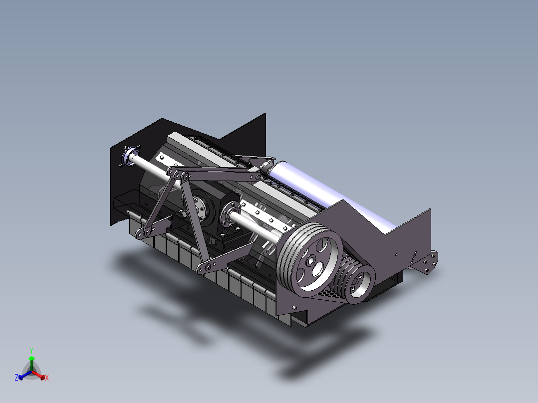 秸秆粉碎还田机 1765734正等轴测图