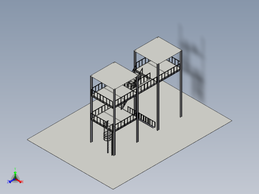 B2004300-双层钢架平台