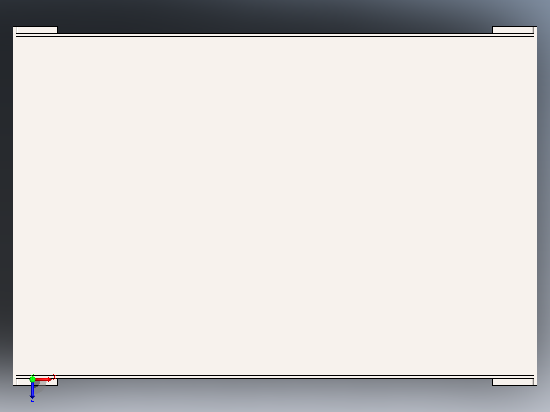 液压油箱尺寸 400x500x700毫米俯视图