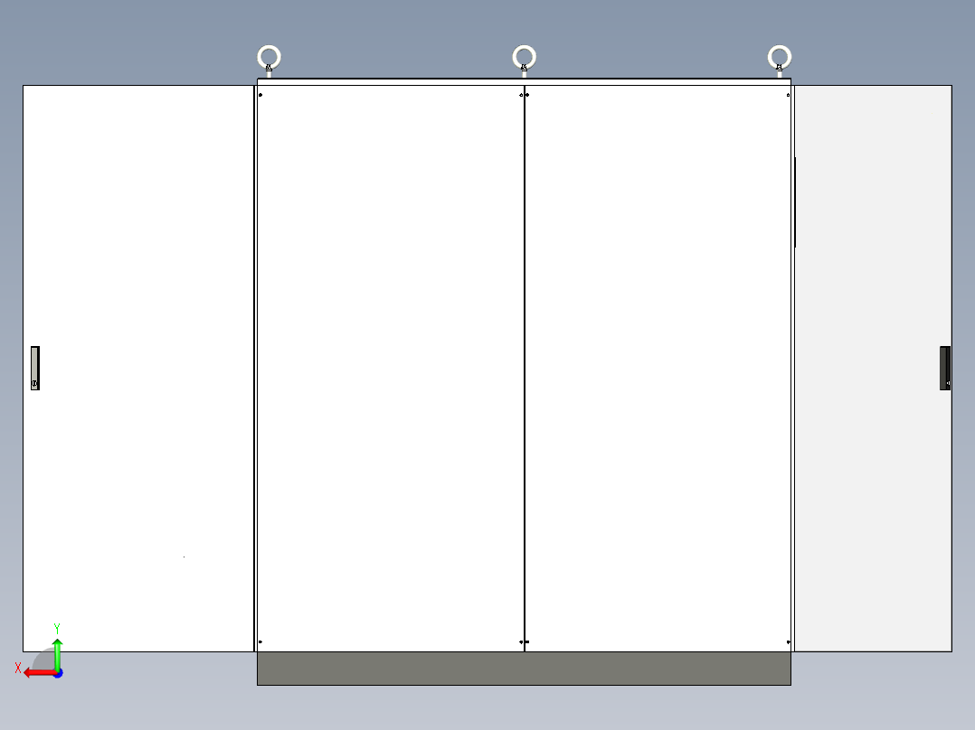 双柜组装变频器星三角+plc控制柜 56274后视图