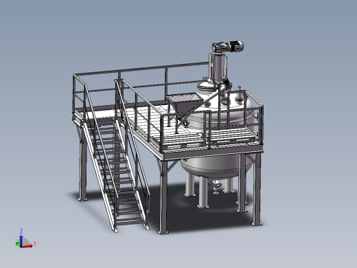 压力容积、反应釜钢平台