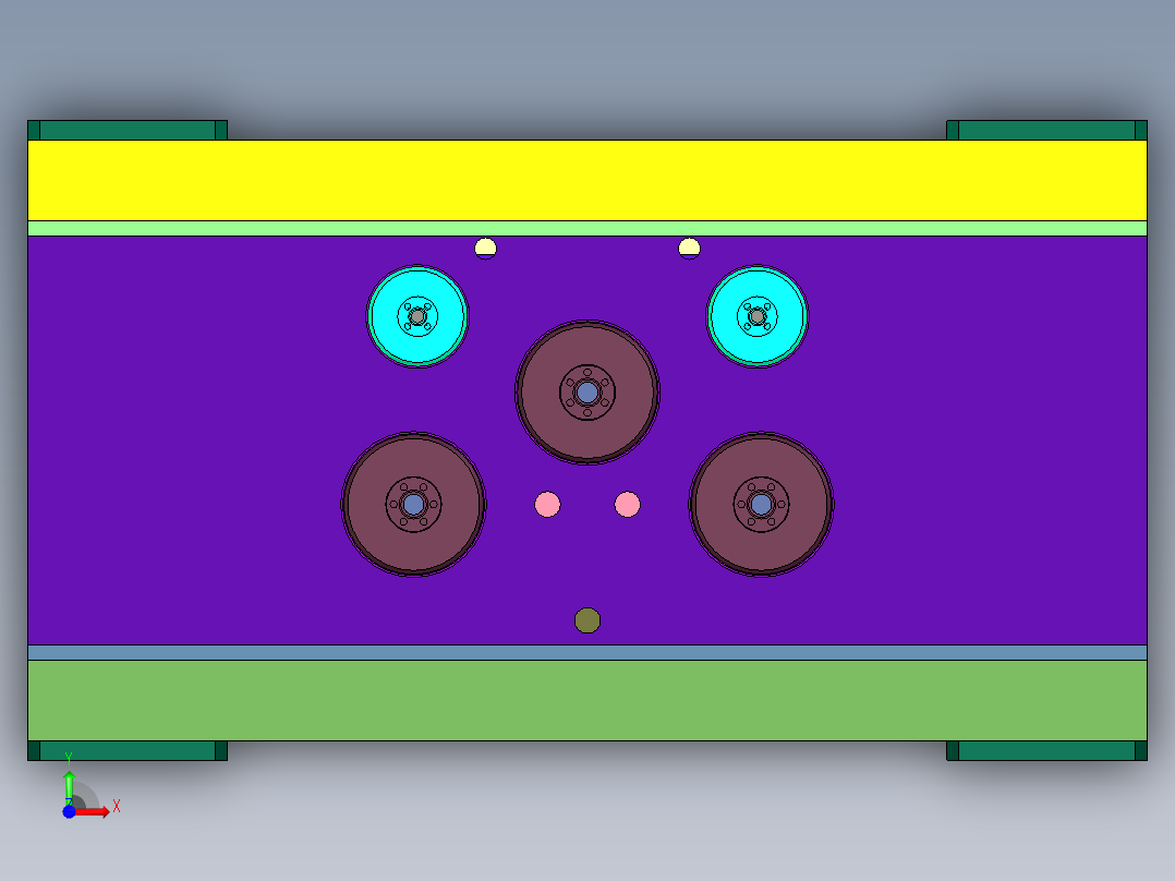 旧金属钢板龙门剪切机前视图