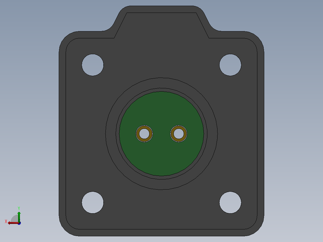 K-16B连接器后视图