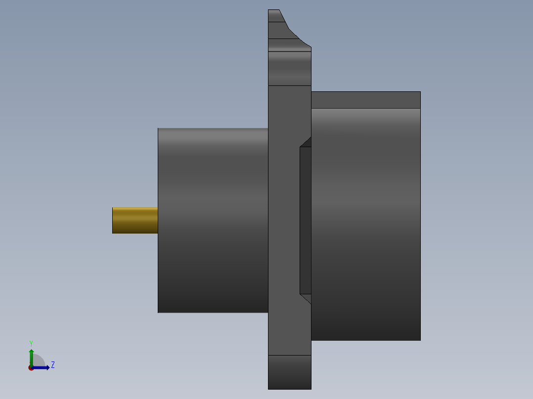 K-16B连接器左视图