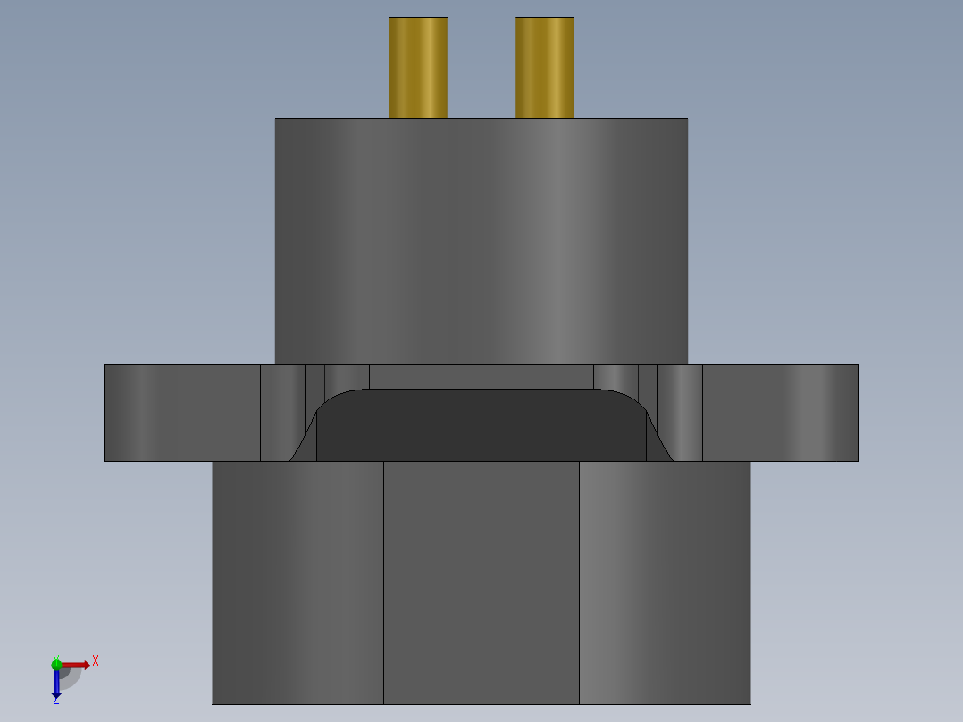 K-16B连接器俯视图