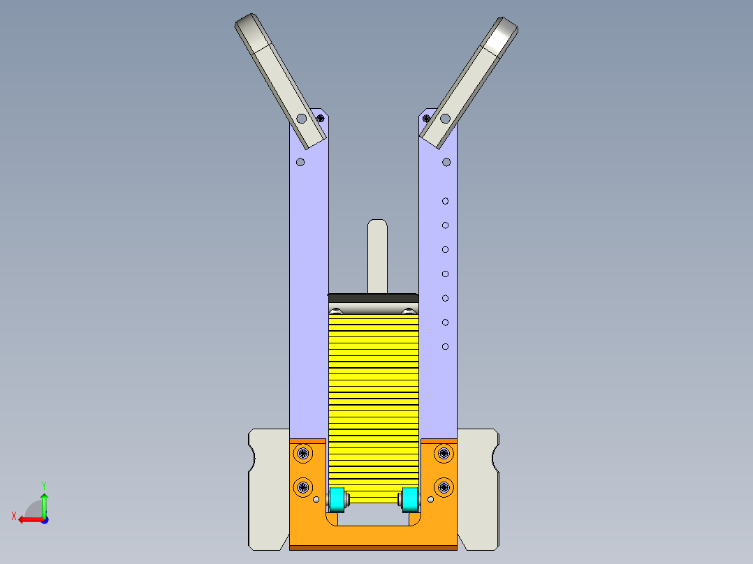 2寸提篮堆叠 2英寸华夫盒提篮后视图