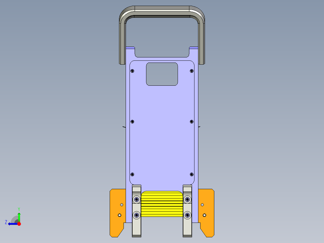 2寸提篮堆叠 2英寸华夫盒提篮右视图