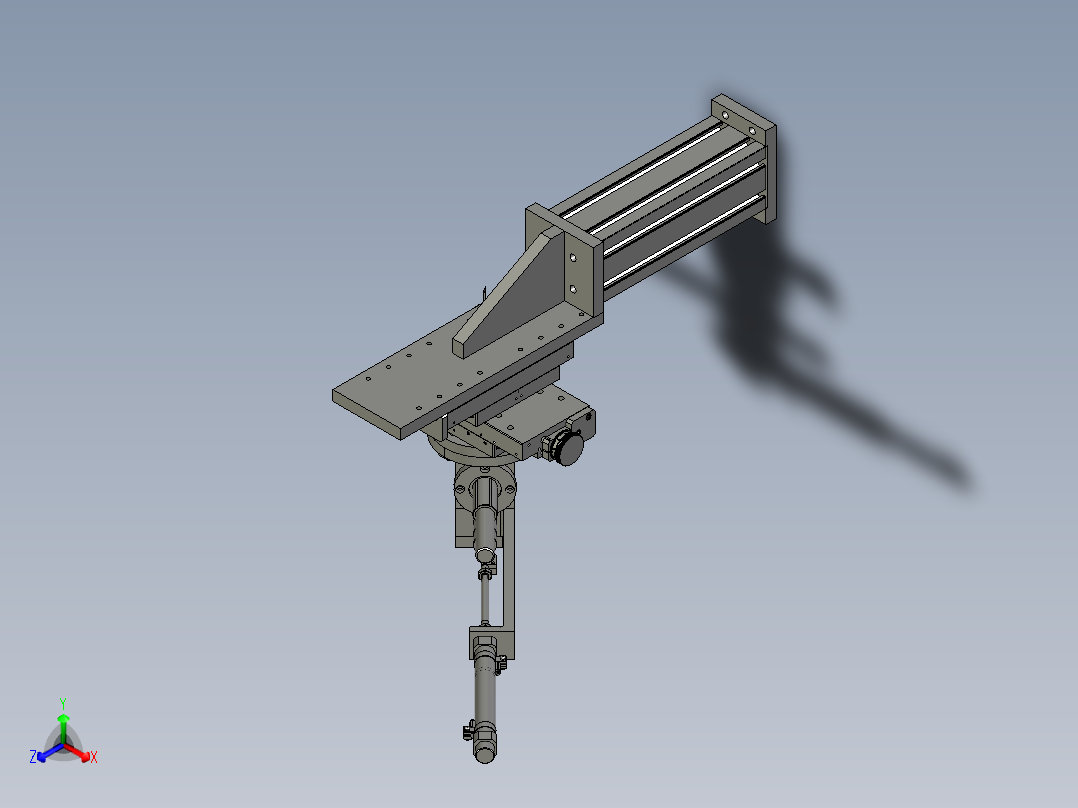 SJ2019012-ST023车边机构2正等轴测图
