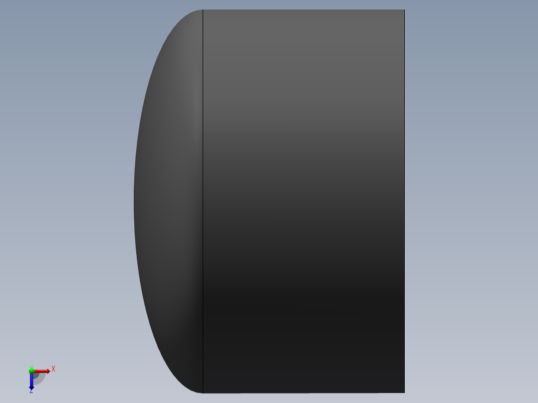 U-PVC CAP DN40俯视图