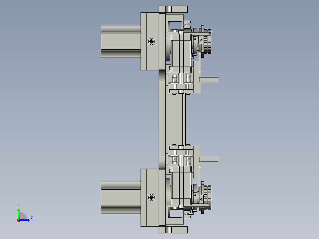 车刮部装左视图