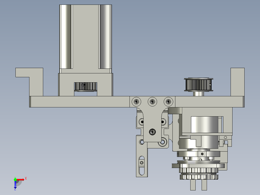 车刮部装俯视图