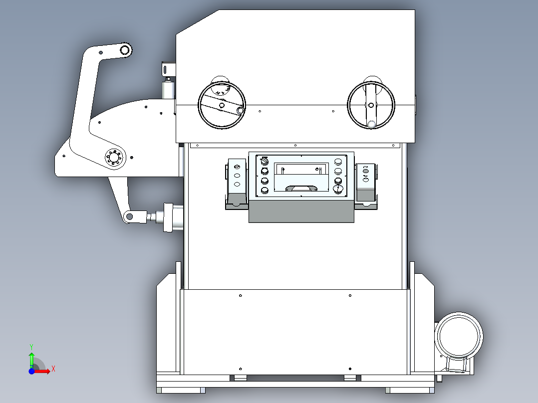 薄板料导向输送设备设计前视图