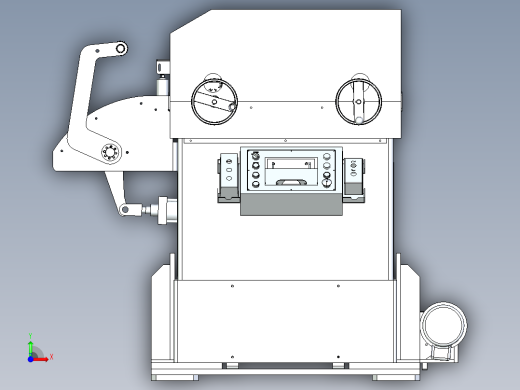 薄板料导向输送设备设计前视缩略图