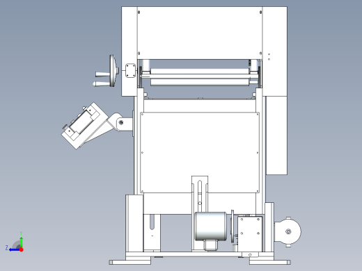 薄板料导向输送设备设计右视缩略图