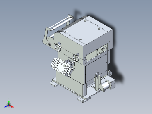 薄板料导向输送设备设计正等轴测缩略图