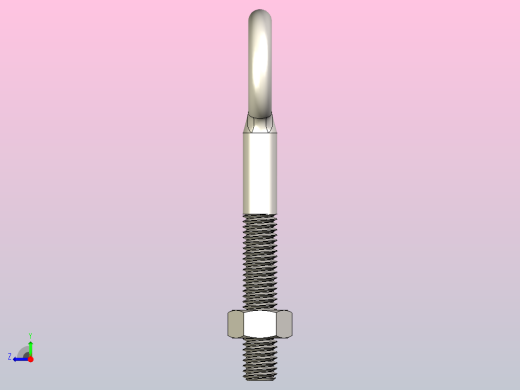 M8 X 58mm毫米不锈钢吊环螺栓右视缩略图