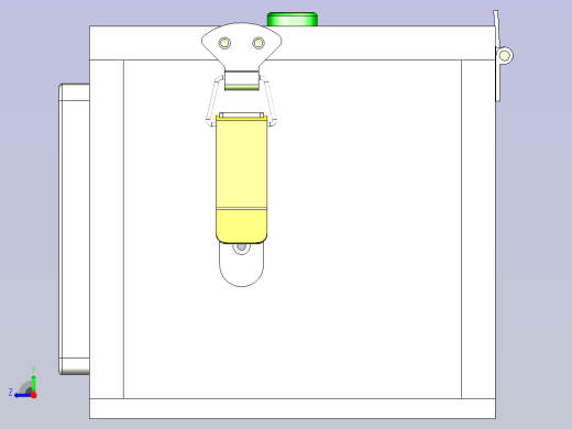 网口按键盒治具3D模型右视缩略图