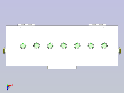 网口按键盒治具3D模型俯视缩略图
