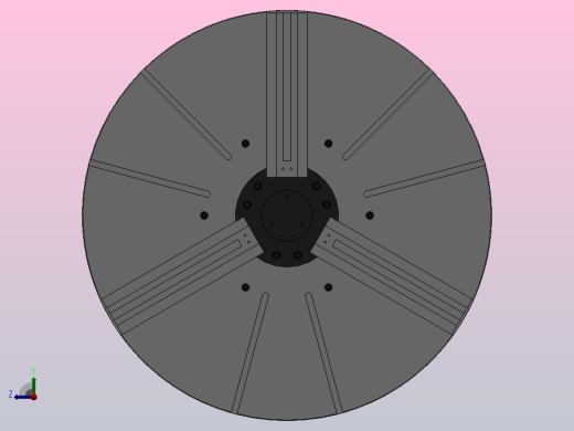 KL56系列立车楔式动力卡盘[1600]右视缩略图