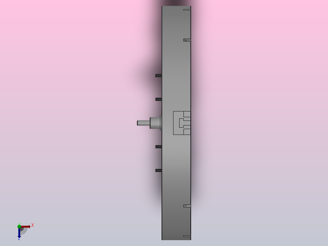 KL56系列立车楔式动力卡盘[1600]俯视图