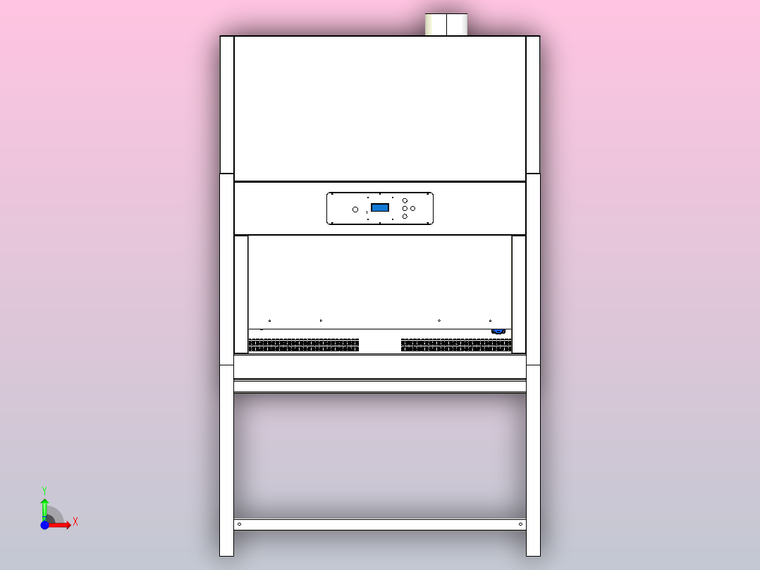 医用层流罩前视图