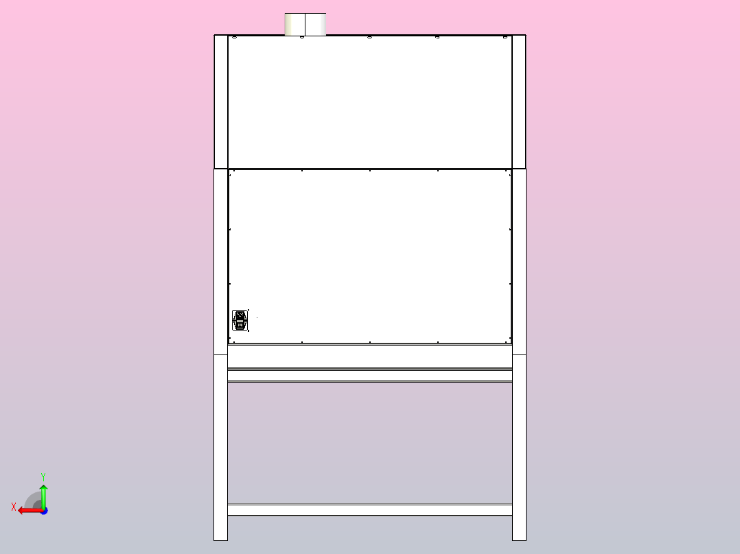 医用层流罩后视图