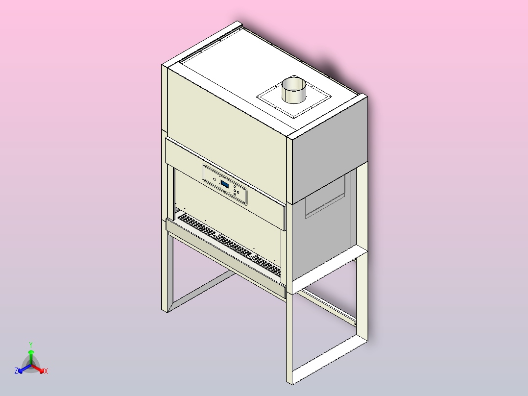 医用层流罩正等轴测图