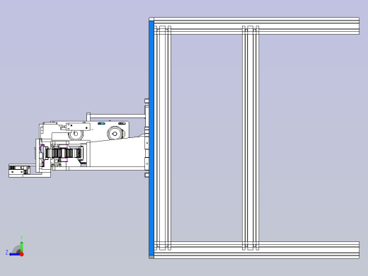 工件定位小型流水线右视缩略图