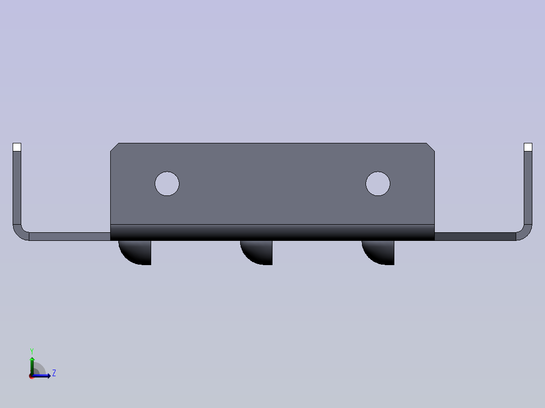 可调材料通风面板左视图