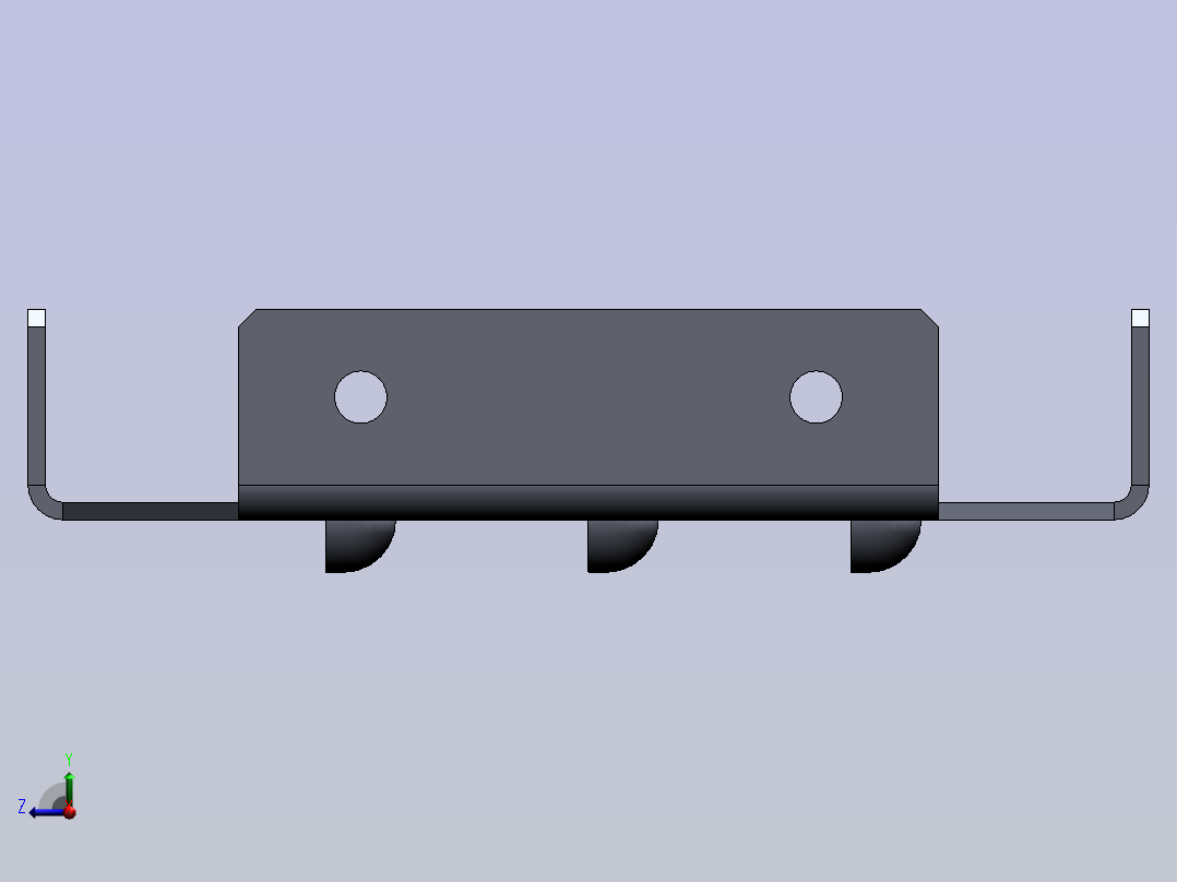 可调材料通风面板右视图