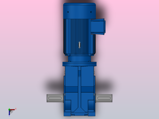 K87底脚轴伸式安装螺旋锥齿轮减速机K87-YV4-4P-115.16-M1-0°-A+B俯视缩略图