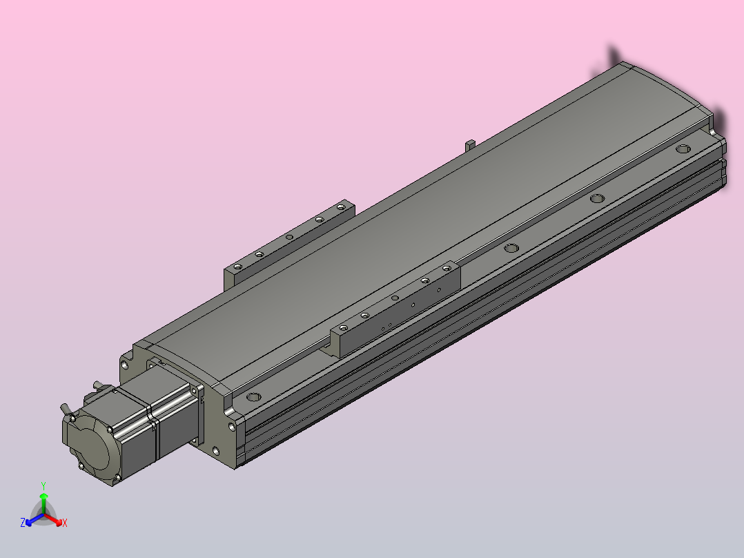 MT136BS半封闭丝杆滑台[MT136BS.L#.250.BC.P40.C3]主视图