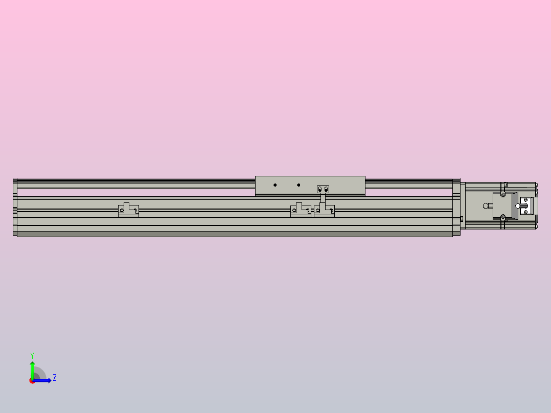 MT136BS半封闭丝杆滑台[MT136BS.L#.250.BC.P40.C3]左视图