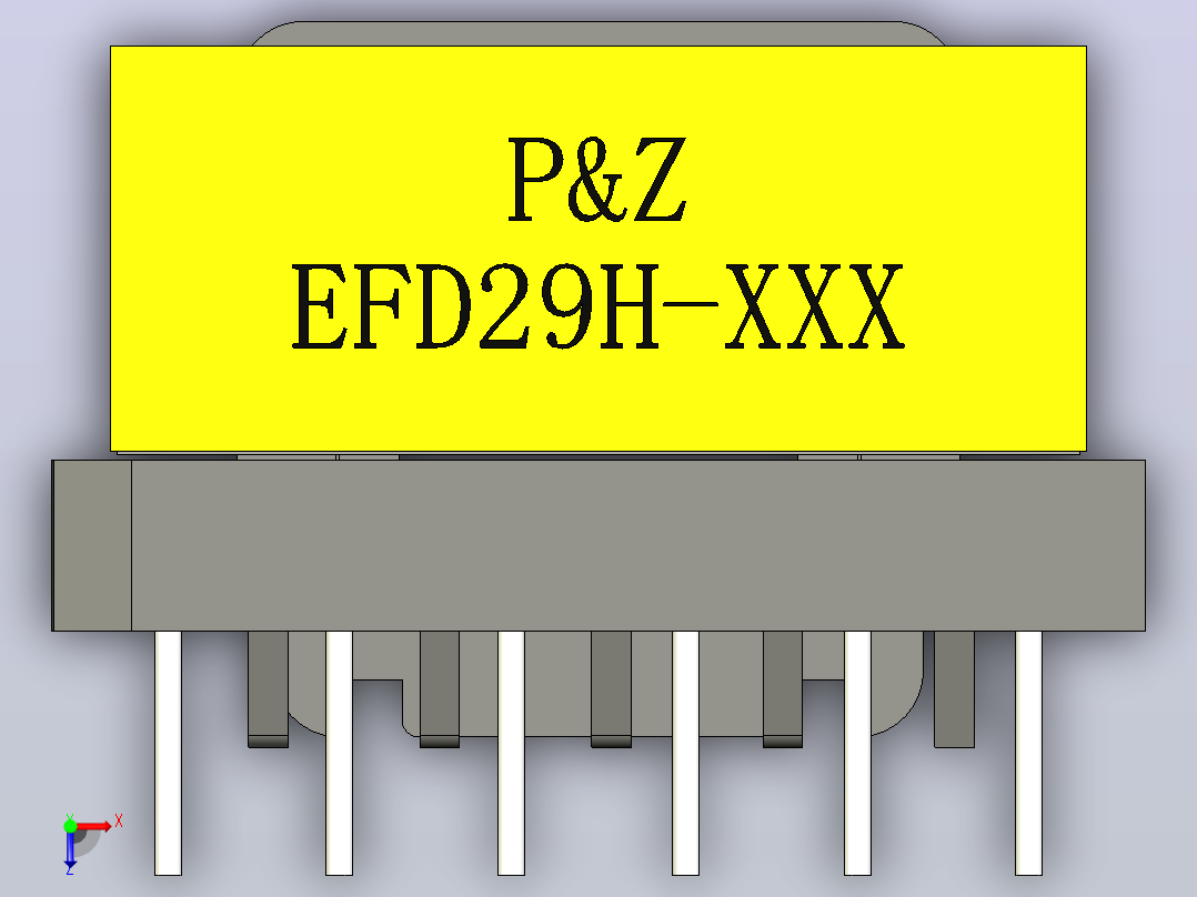 EFD29 6+6变压器俯视图