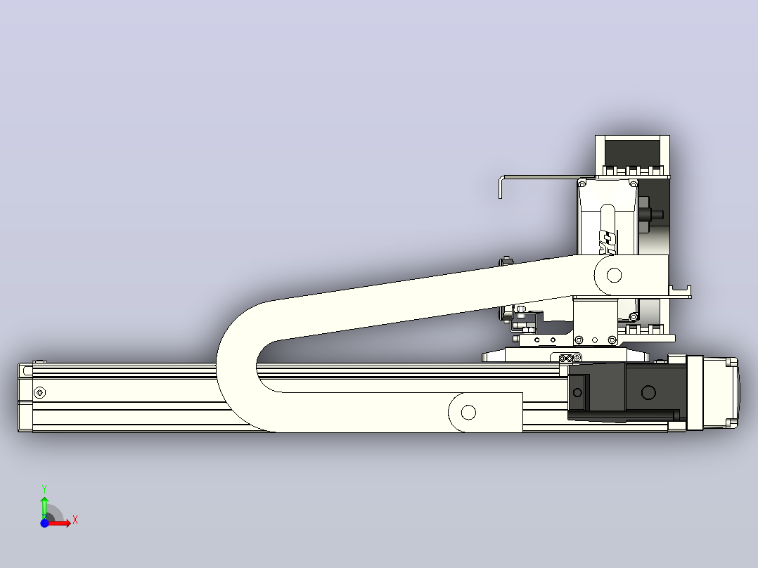 XYGT210-A3-300-150-M-C-0001丝杆模组 XY悬臂 负载2-5KG 内嵌式 XYGT210-A3 替换TOYO直线模组前视图