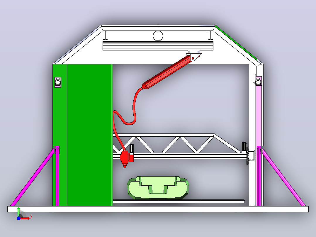 大型3D打印机前视图
