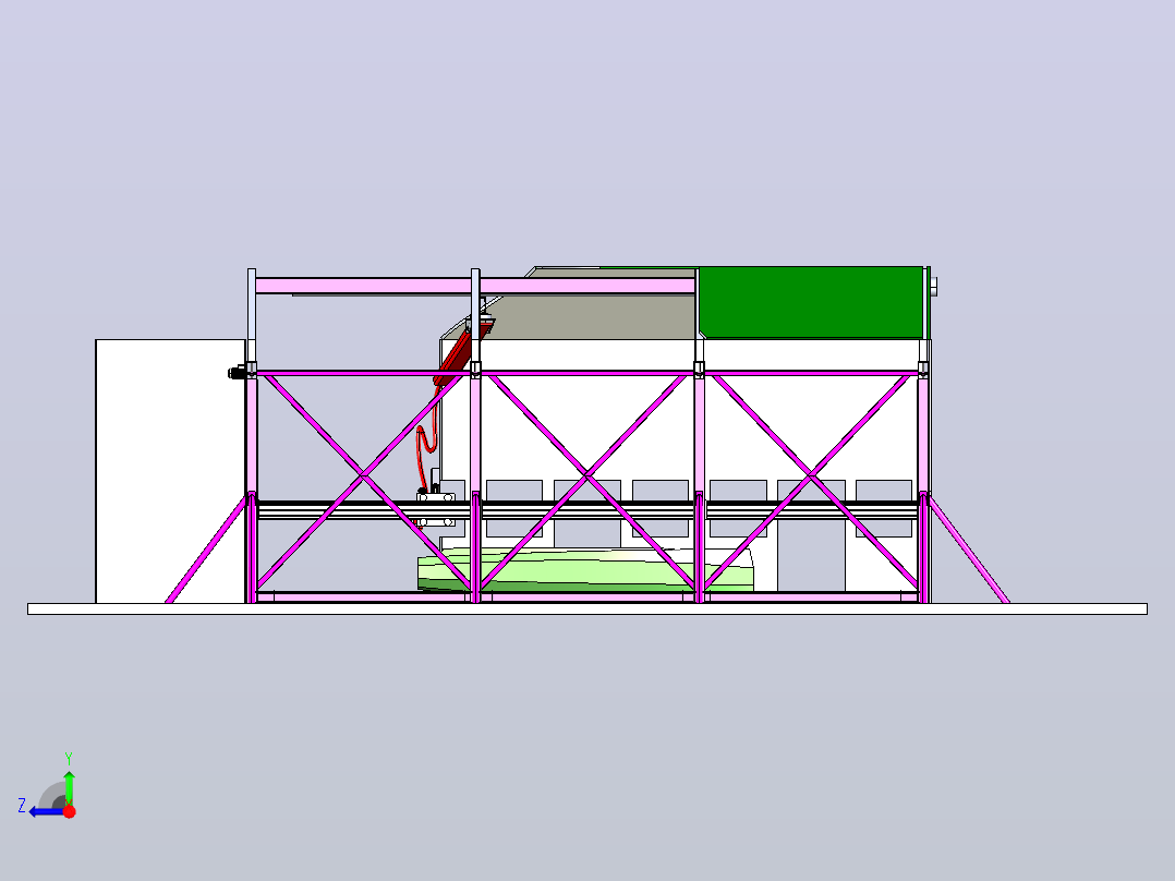 大型3D打印机右视图