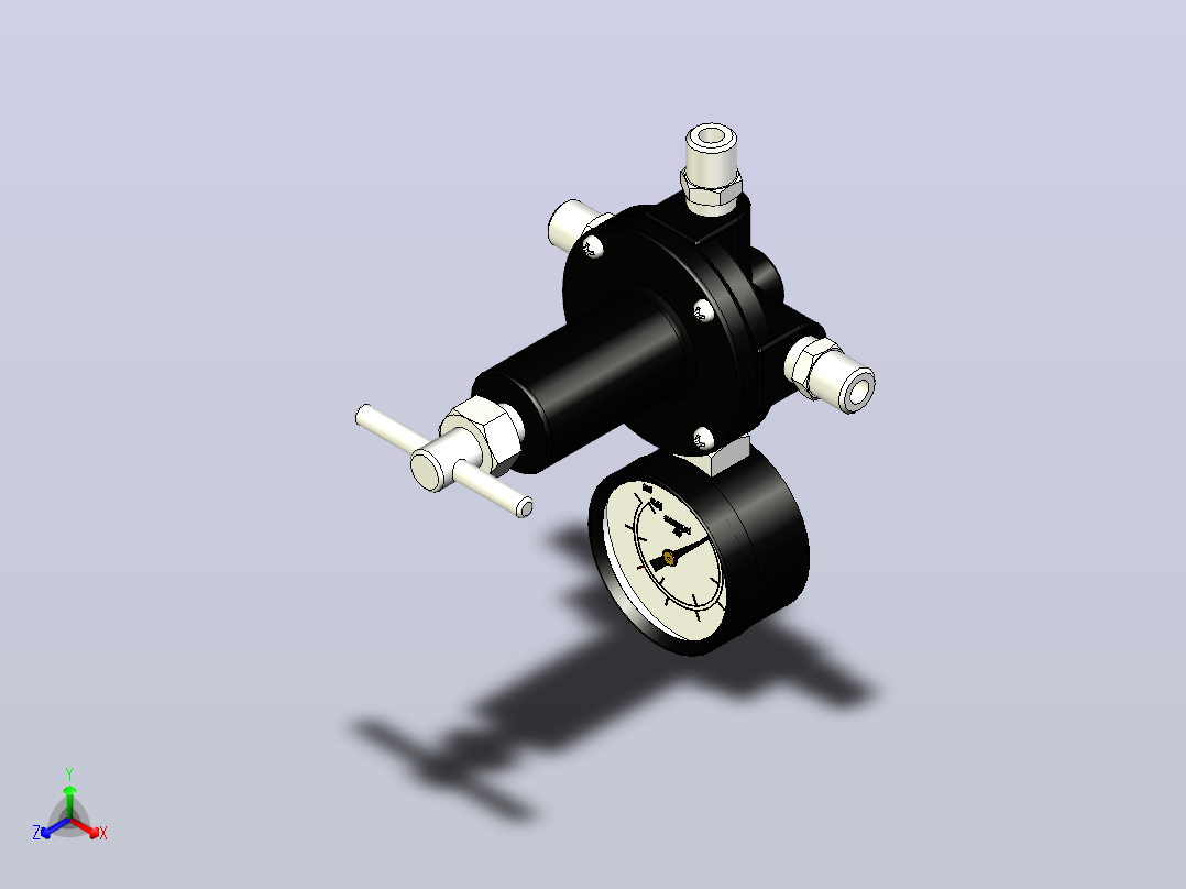 空气压力阀kPa 500  psi 70主视图
