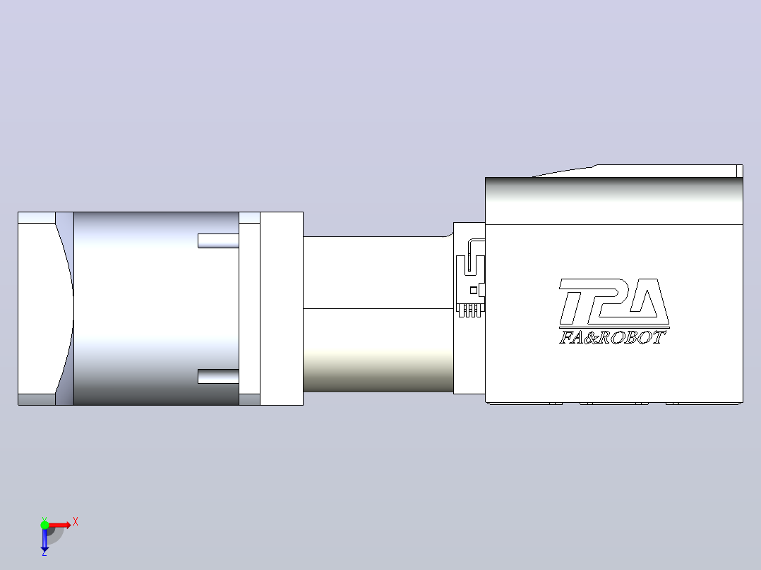 带式直线轴半闭式TPA-ONB-120F-90-L2050-DR-J90-N3俯视图