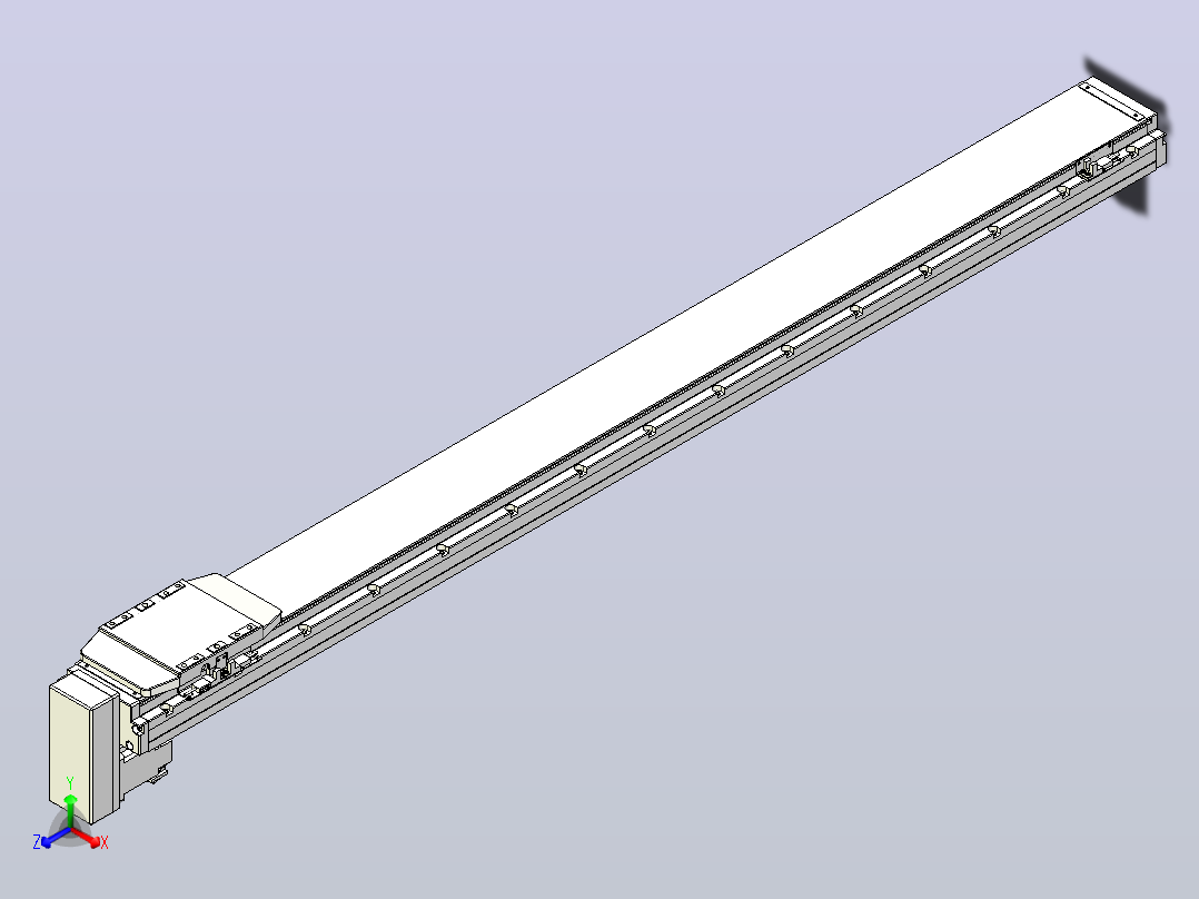 滚珠丝杠直线轴内置导轨TPA-GCR-120-1610C-L1250-MP-M40-N3主视图