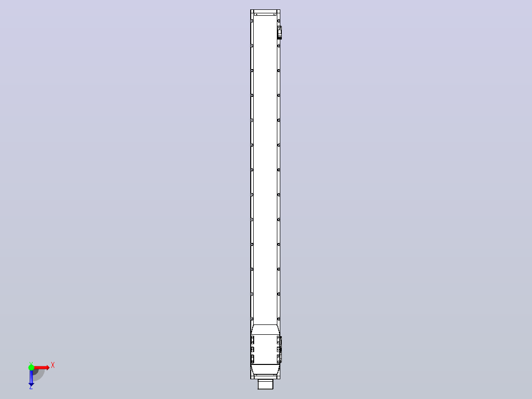 滚珠丝杠直线轴内置导轨TPA-GCR-120-1610C-L1250-MP-M40-N3俯视图