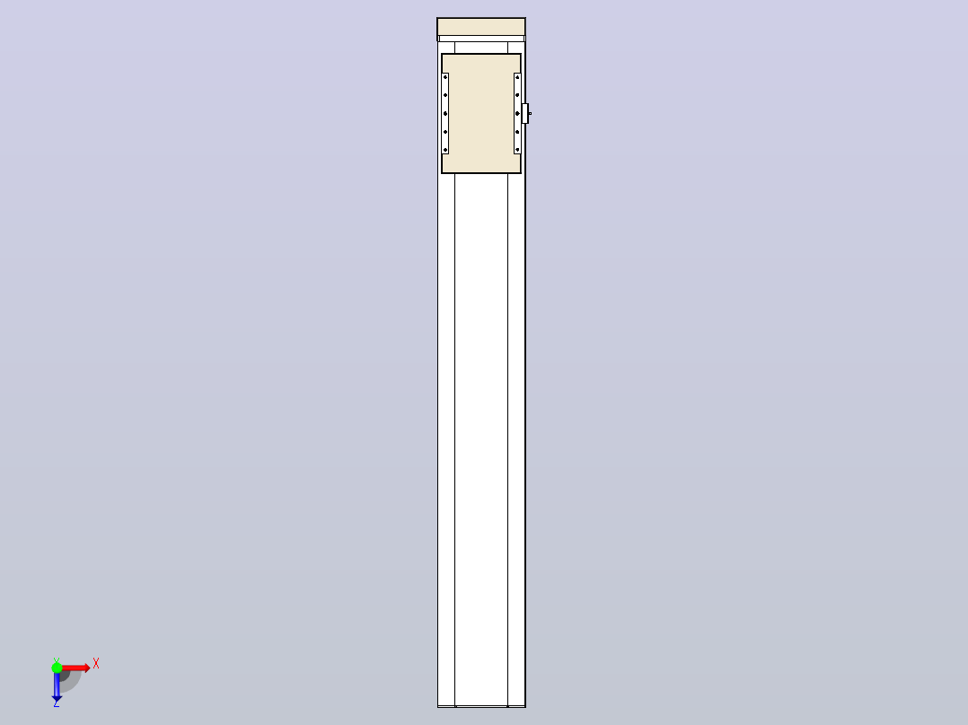 滚珠丝杠直线轴带导轨全封闭TPA-HCR-220D-3210C-L1300-MP-Y-P1K-N3俯视图