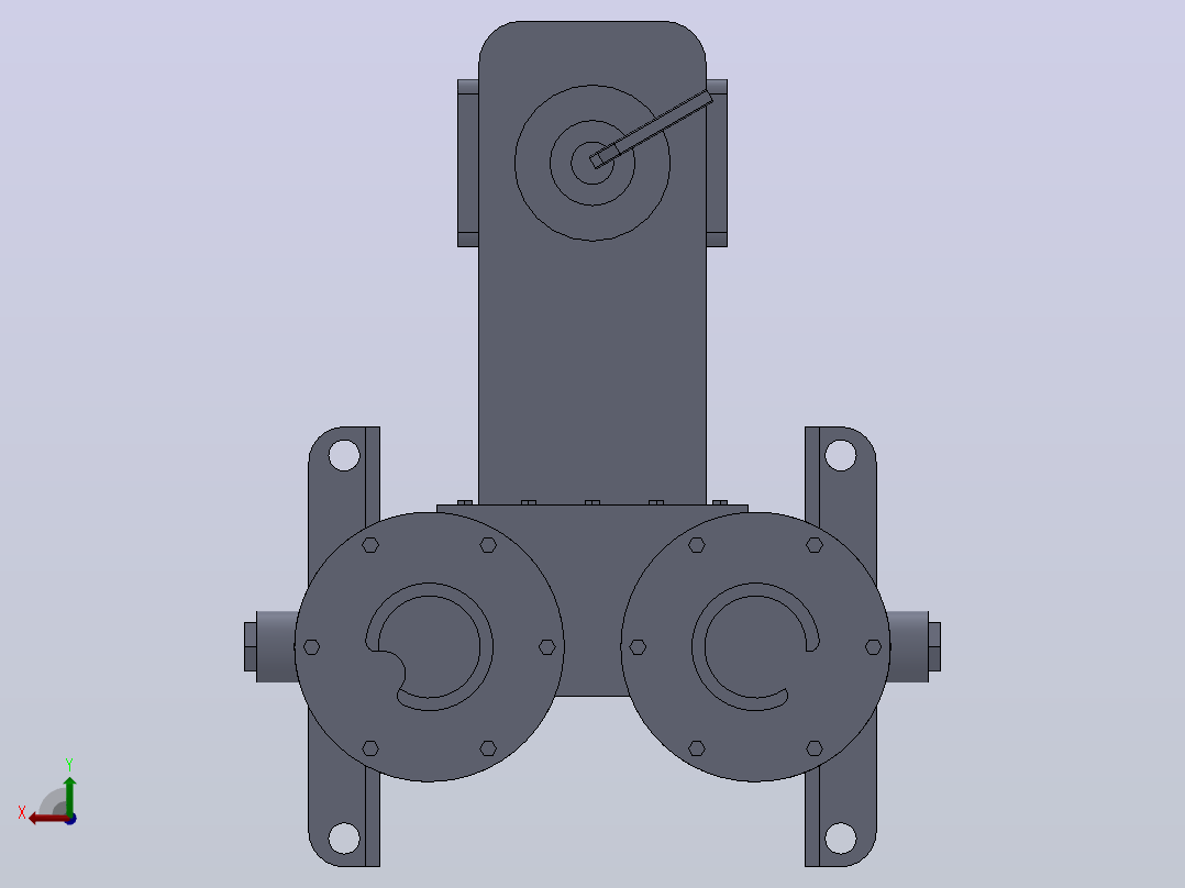 SPL系列双通网片式油滤器(SPL50-80)_SPL-80主视图