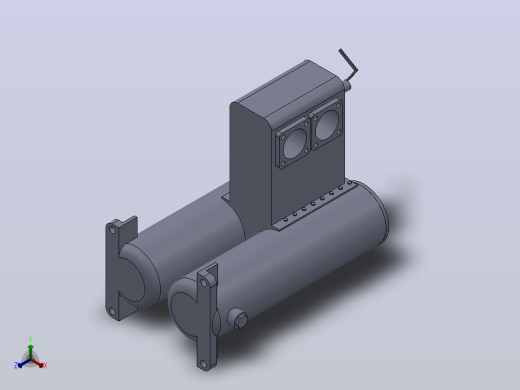 SPL系列双通网片式油滤器(SPL50-80)_SPL-80正等轴测缩略图