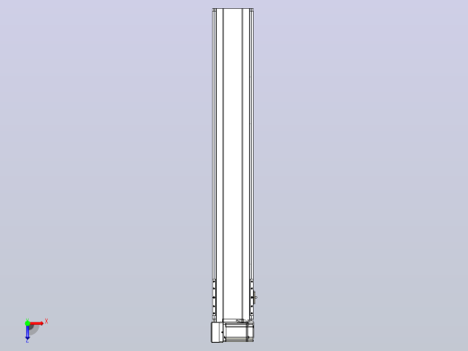 皮带直线轴半封闭可选导轨TPA-HNB-175D-140-L1050-LU-Y-P75-N3俯视缩略图