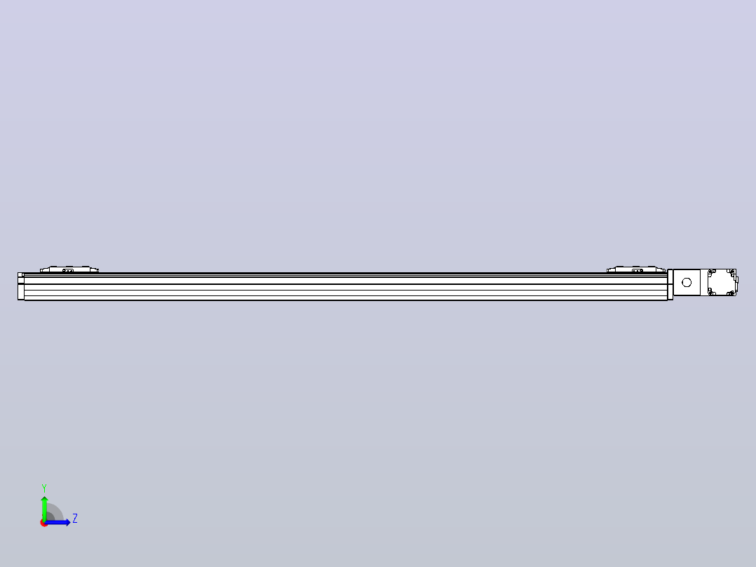 皮带直线轴双滑块型TPA-GCBS-80-P60-L575-QR-M20-N3左视图