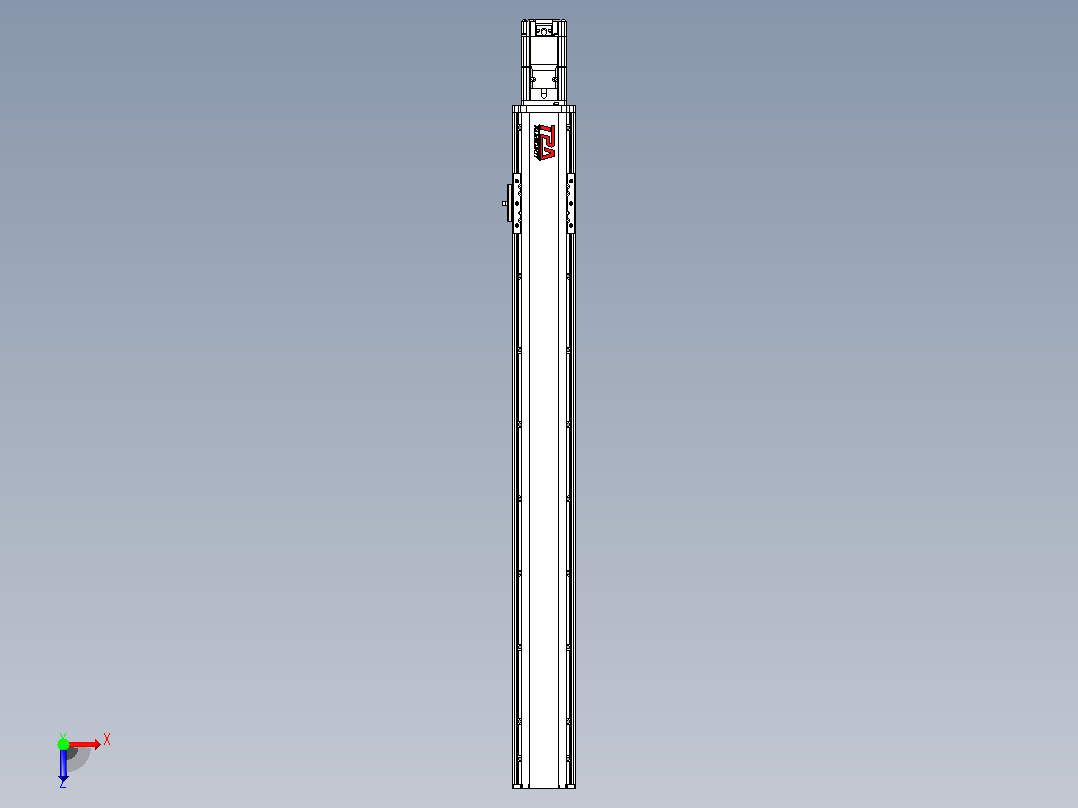日规模组半封闭丝杆TPA-HNR-85D-1610C-L700-M-C-P20-N3俯视图