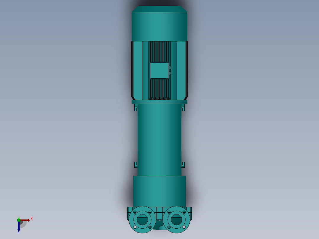 液环真空泵2BV6[2BV6161]俯视图