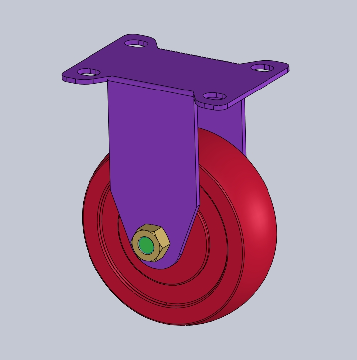 不锈钢中载脚轮-固定型@JZBCS JZBGS JZBJS